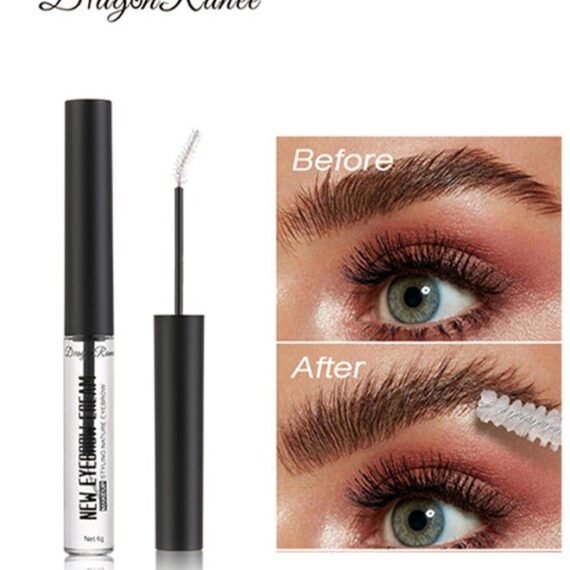 Eyebrow Cream-12H Waterproof & Long Lasting Eyebrow Gel with Brush, 3D Clear Brow Fix Gel,Eyebrow Repair Liquid Brows Styling（#01)
