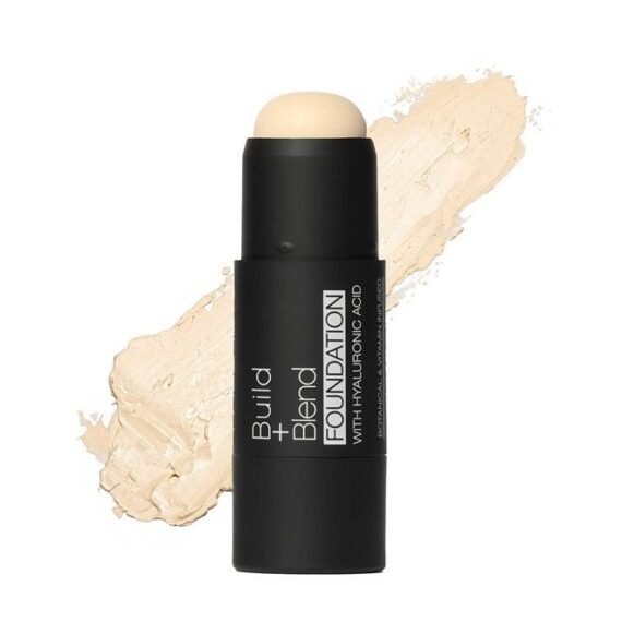 BUILD + BLEND Foundation Stick, Contour Stick for Face, Professional Makeup for Perfect Look, 0.25 Ounce (Porcelain)