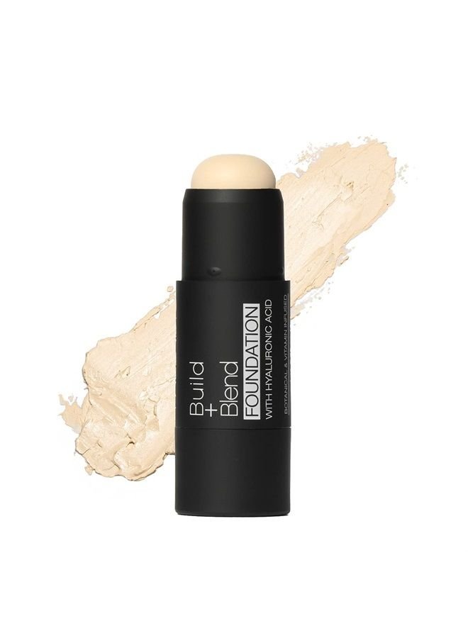 BUILD + BLEND Foundation Stick, Contour Stick for Face, Professional Makeup for Perfect Look, 0.25 Ounce (Porcelain)