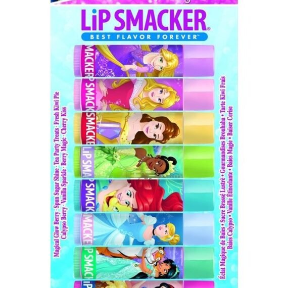 Disney Princess Flavored Lip Balm Party Pack 8 Count, Clear, For Kids