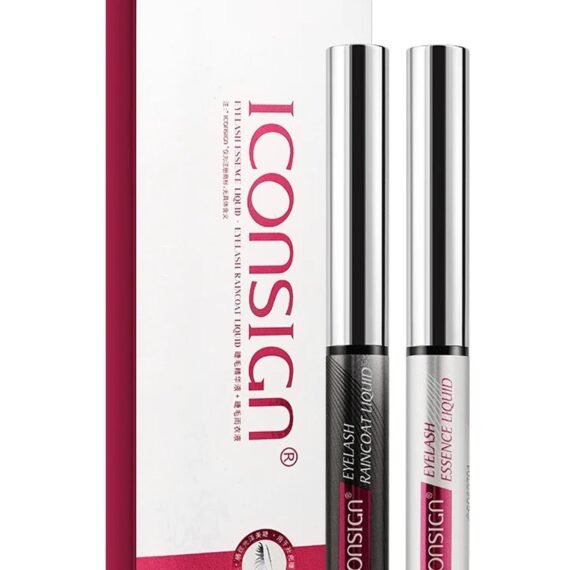 Iconsign 2 in 1 Eyelash Enchance Serum Essence Liquid and Raincoat  Liquid for Protection and Moisturizing