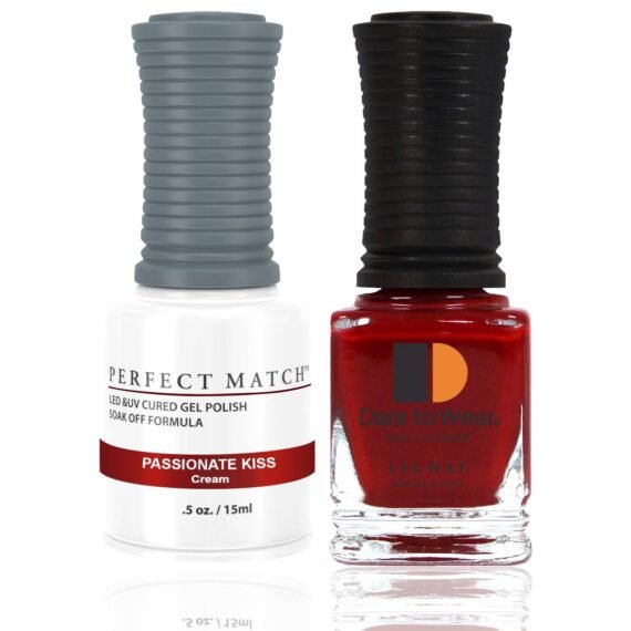 Perfect Match Gel Nail Polish 15ml Soak Off Long Lasting High Shine UV LED Gel Non Toxic Easy Application Wide Color Range for Manicure and Pedicure  Passionate Kiss-PMS191