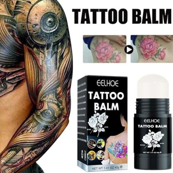Tattoo Aftercare Balm, Tattoo Balm for Old & New Tattoo Healing, Moisturizer and Brightener for Color Enhance, Vegan Tattoo Cream No-Petroleum 1.41 Oz