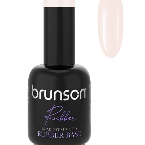 Rubber Base Gel Nail Polish Long Lasting Gel Polish Base for Chip-Free Shine Strengthens French Manicure Pedicure Rubber Base Coat UV/LED Rubber Gel Soak Off Nail Art Hard Gel Polish 18ml  BRB33