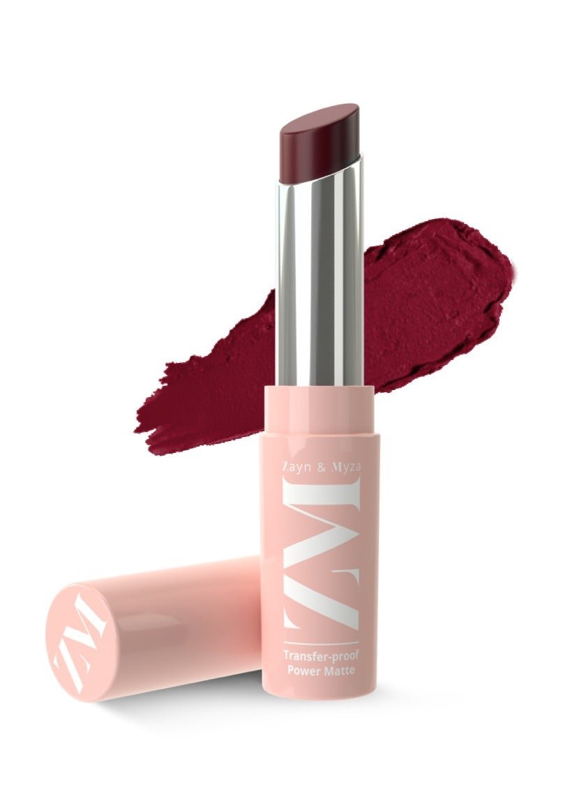 Transfer Proof Power Matte Lipstick, 3.2 gm Mysterious Plum