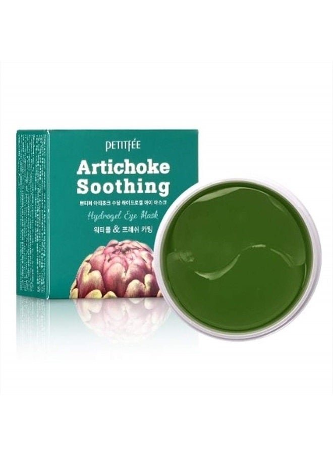 Artichoke Soothing, Hydrogel Eye Mask, 60 Patches, 84 g, Petitfee