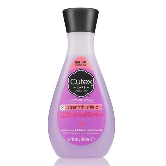 Nail Polish Remover, Strength Shield, Leaves Nails Looking Healthy, Contains Vitamins E, B5 & Hydrolyzed Silk, 6.76 Fl Oz