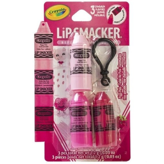 Crayola Crayon Stackable Flavored Clear Balm Pink, Pinks, 0.03 Ounce