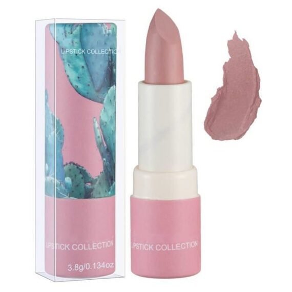 Matte Nude Lipstick, Bold & Intense Nudes Paper Tube Lipsticks Smooth Velvety Lip Gloss, Long Lasting Lip Stick Non-Stick Cup Not Fade Nude Lip Stick, Senior Matte Lip Makeup Gifts for Women and
