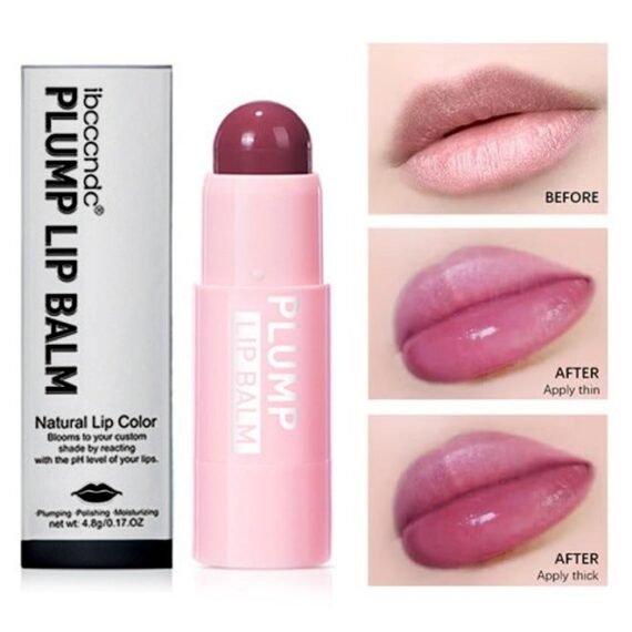 Lip Plumper Lip Balm - Natural Lip Color，Buildable Lip Color，Face Makeup with Lasting Hydration#01