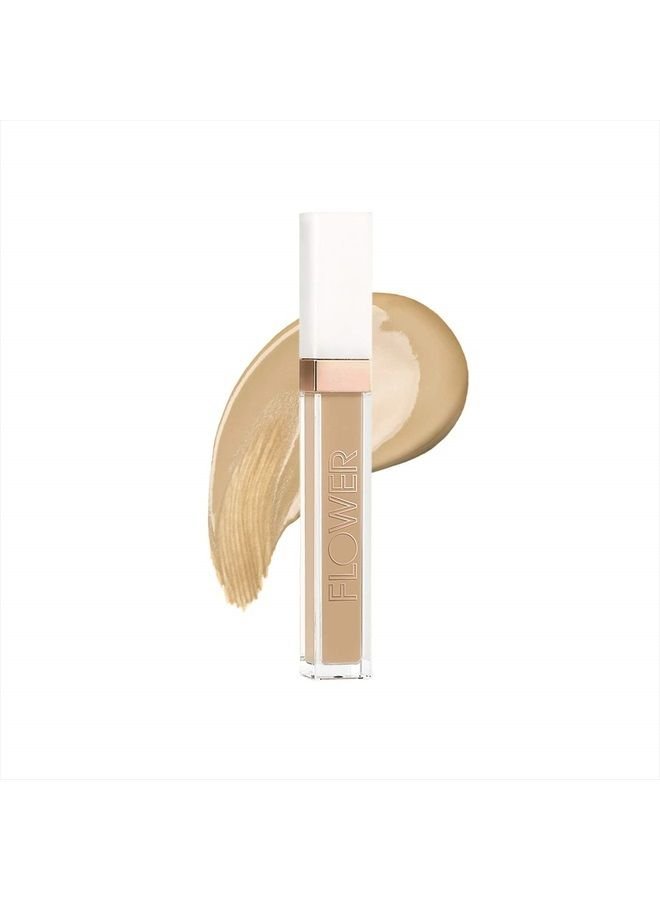 Flower Beauty Light Illusion Full Coverage Concealer- Diffuse Dark Under Eye Circles, Weightless Formula, Crease Proof Makeup (Light Medium)