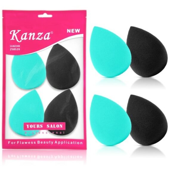 4 Pieces Makeup Sponge Blender Professional Beauty Sponge Foundation Blending Blender Flawless for Cream Powder and Liquid Makeup Puff