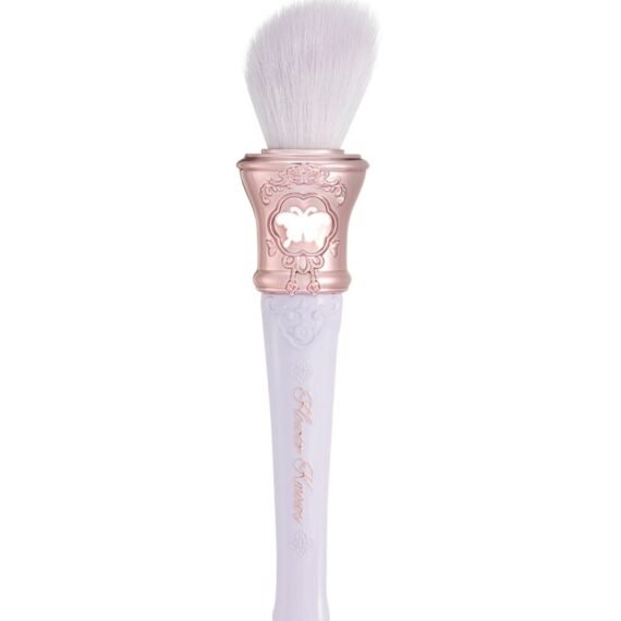 Butterfly Cloud Collar Angled Powder Brush Silky Soft Bristles Makeup Brush For Flawless Highlighter Bronzer Contour And Blush - Frosty Wisteria