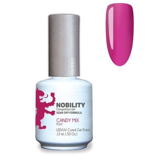 Gel Nail Polish 15 ml, Long Lasting, Chip Resistant, Requires Drying Under UV Led Lamp Candy Mix Nbgp04