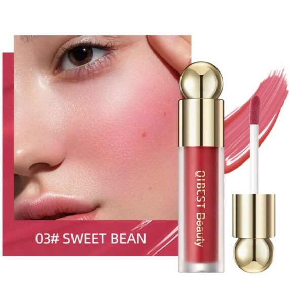 Rose Cream Liquid Blush Makeup for Cheeks Soft Cream Liquid Blush Stick Multi Sheer Big Brush Liquid Skin Tint Stick for Face Eyes and Lips Long Wearing Natural Looking Blends Perfectly onto Skin #03