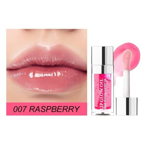 Lip Glow Oil-2 In 1 Double Effect Lip Glow Oil, Keeps Your Lips Moisturized, Locks In Moisture, And Maintains a Lasting Charm, Simple To Operate and Save Your Time, Especially Suitable For Beginners