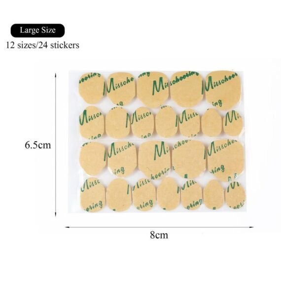 480Pcs Clear Double-Sided Self Adhesive Nail Jelly Stickers Waterproof Sticky Tabs for Nails Press on Jelly Glue Manicure Tools