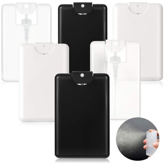 12 Pieces 20 ml/ 0.67 oz Refillable Perfume Spray Bottles Card Type Fine Mist Bottles Plastic Perfume Bottle Portable Small Moisturizing Sprayer Container for Hand Sprays Liquid, Cosmetic