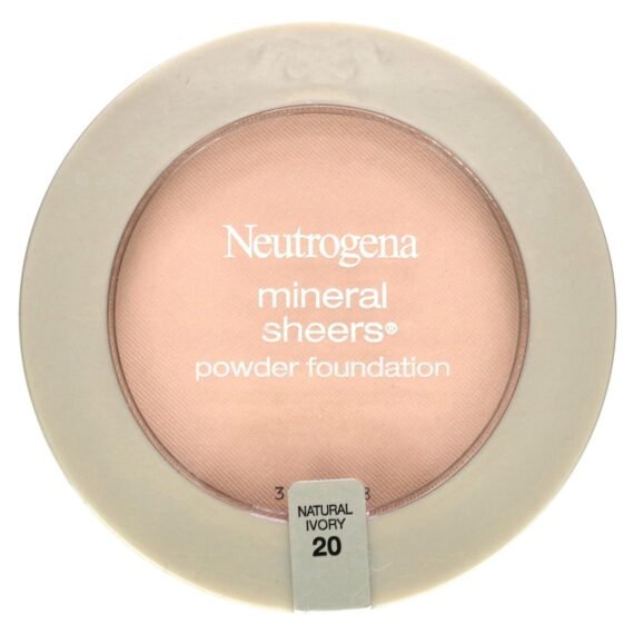 Neutrogena Mineral Sheers Powder Foundation, Natural Ivory 20, 0.34 Ounce