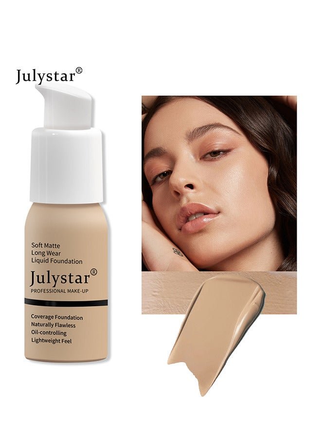 Oil control foundation, foundation cream, foundation concealer, lasting makeup-free liquid foundation(Warm Honey)