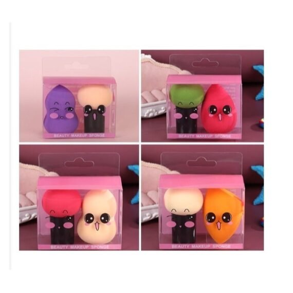 Latex Free Super Soft Beauty Sponge Foundation Blender Mushroom Makeup Sponge Cosmetic Powder Puff Sponge (2PCS/Pack)