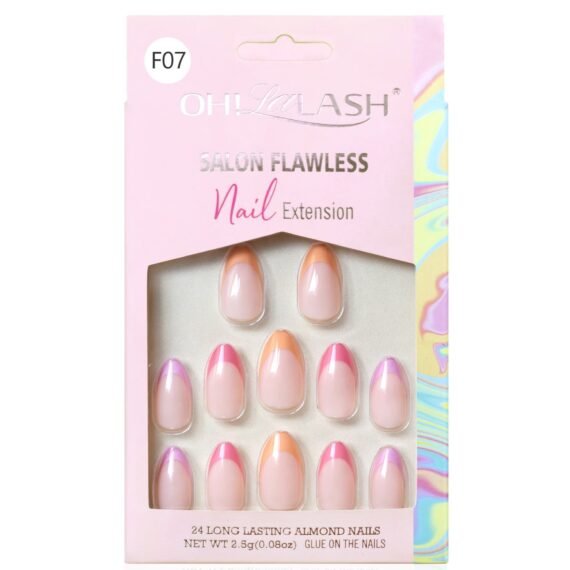 Colorful French Nail Patches -A vibrant appearance