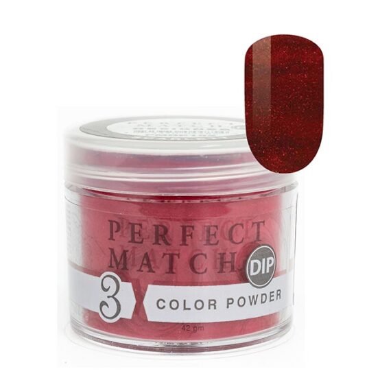 Nail Dipping Powder Scarlet 42g, Dip Acrylic Powder Nail Art Manicure System by Perfect Match PMDP192
