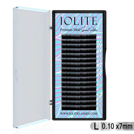 Premium Mink False Eyelash Extension L Curl Individual Lashes .10T 6 to 15mm & Mix - 7MM