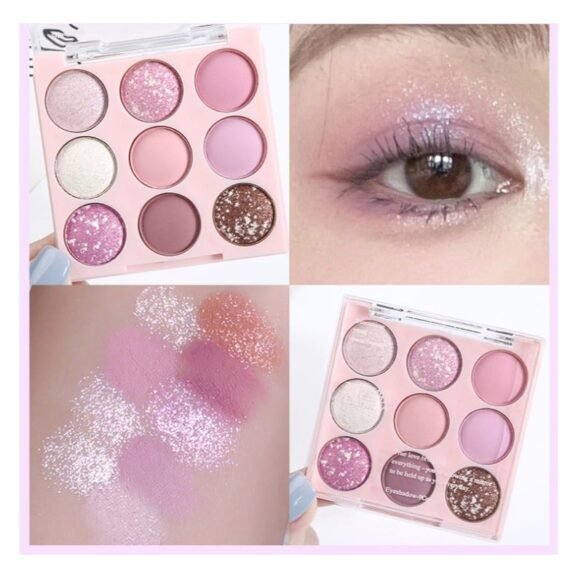 1 Pack Eyeshadow Palette Multicolor With 9 Color Ice Cream Color 02