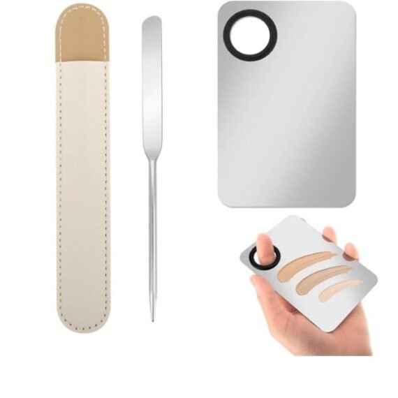 Picasso Makeup Spatula Palette Set For Liquid Foundation Stainless Steel Mixing Scraper Artist Nail Art Stirring Makeup Tool