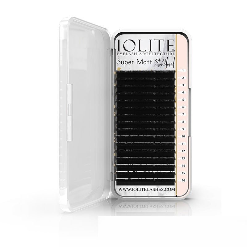 Super Matte Eyelash Extensions – Ultra-Black, Soft & Lightweight for Salon-Quality Volume B.Curl 0.10 Thickness Eyelashes Lashes ISMB10T - 10 MM