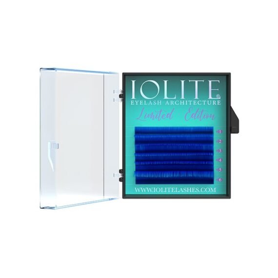 Colored Classic Lashes Eyelashes Ombre Blue B Curl 7T Mix 2 , Ibb7T
