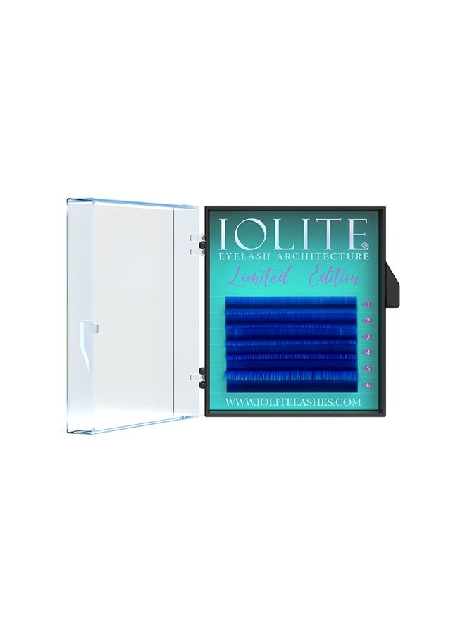 Colored Classic Lashes Eyelashes Ombre Blue B Curl 7T Mix 2 , Ibb7T
