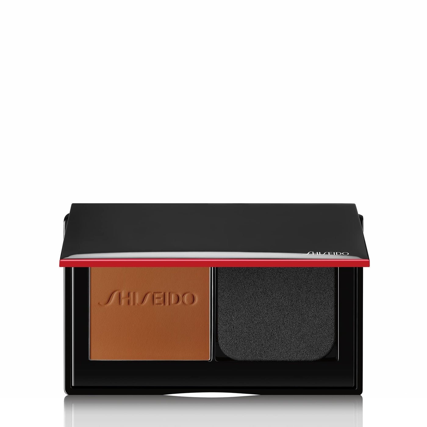 Shiseido Synchro Skin Self-Refreshing Custom Finish Powder Foundation - 24-Hour Sheer-to-Medium Buildable Coverage with Shine Control - Smudge Proof & Non-Comedogenic - Copper 450