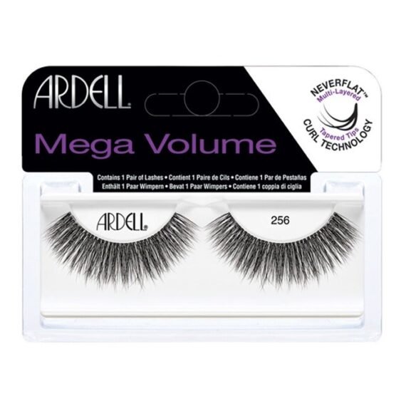 Ardell 3D Mega Volume Strip Eyelash 256 - Dramatic, Long-Lasting False Lashes
