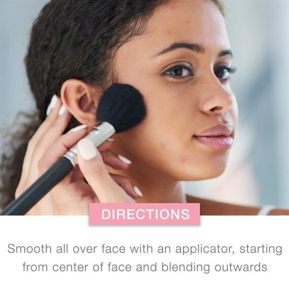 SkinClearing Mineral Acne-Concealing Pressed Powder Compact, Shine-Free & Oil-Absorbing Makeup with Salicylic Acid to Cover, Treat, & Prevent Breakouts, Chestnut 135.38 oz