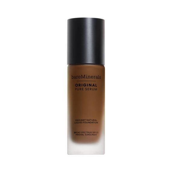 bareMinerals Original Pure Serum Radiant Natural Liquid Foundation Mineral SPF 20, Deep Warm 6
