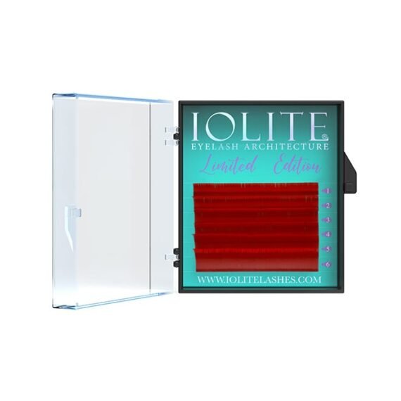 Colored Classic Lashes Eyelashes Ombre Red C Curl .01T Mix 2