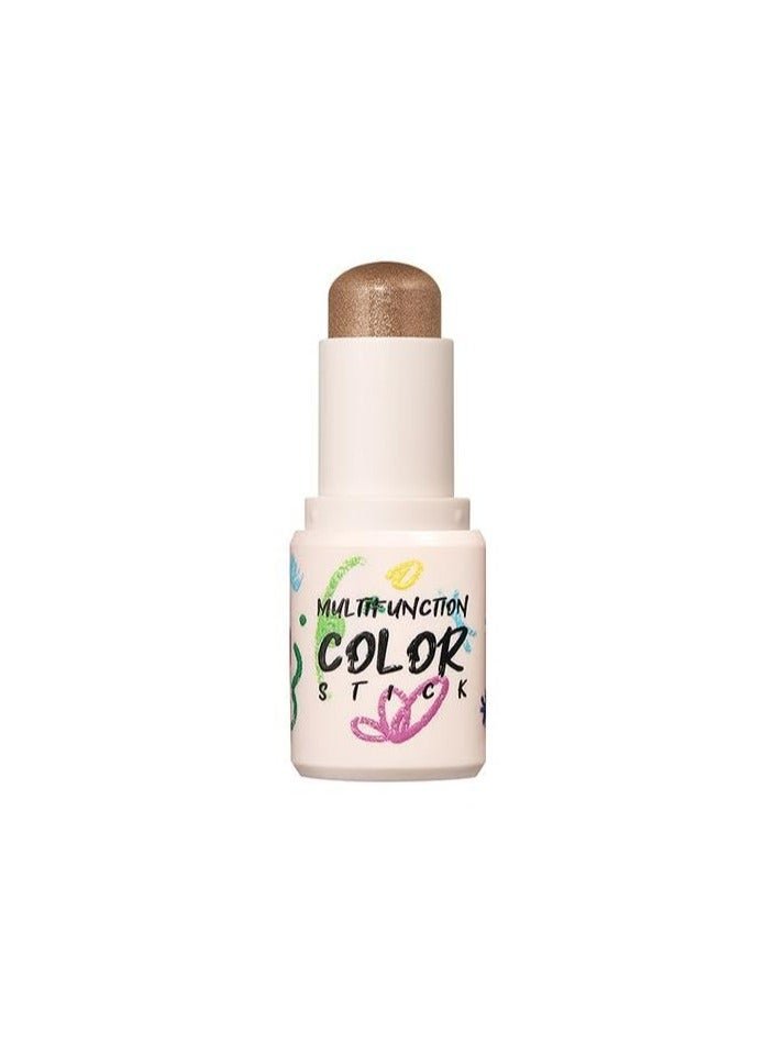 4-Color Eyeshadow Stick: Long-Lasting, Smudge-Proof Matte and Shimmery Eye Makeup Stick (cnamoagne shimmer#10)