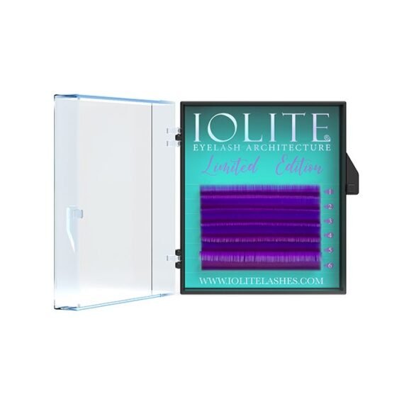 Colored Classic Lashes Eyelashes Ombre Violet C Curl 7T Mix 2