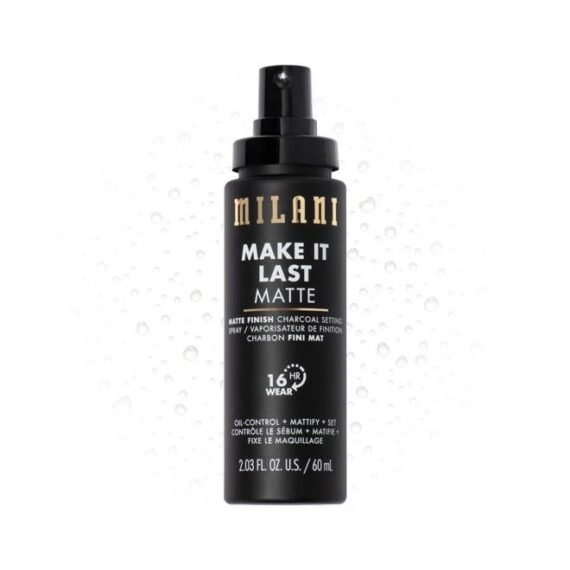 Make it Last Matte - Matte Finish Charcoal Setting Spray- Cruelty-Free Makeup Primer and Setting Spray for Oily Skin - Long Lasting Finishing Spray (2.03 Fl. Oz.)