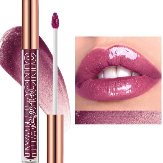 "LANGMANNI Hyaluronic Acid Glitter Lip Glaze: Eight Shades of Moisturizing Brilliance" (#07)