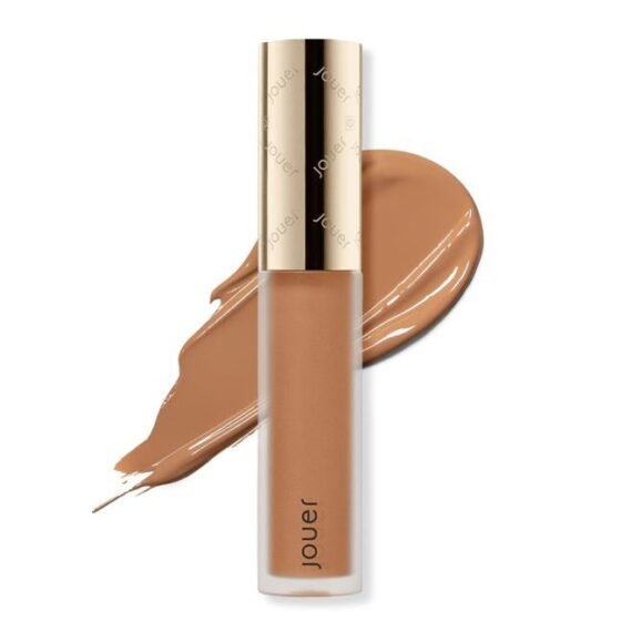Essential High Coverage Liquid Concealer - Brightening Concealer - Color Corrector for Under Eye Dark Circles, Spot Coverage, and Eye Primer - Soft Matte Finish, DarkOchre