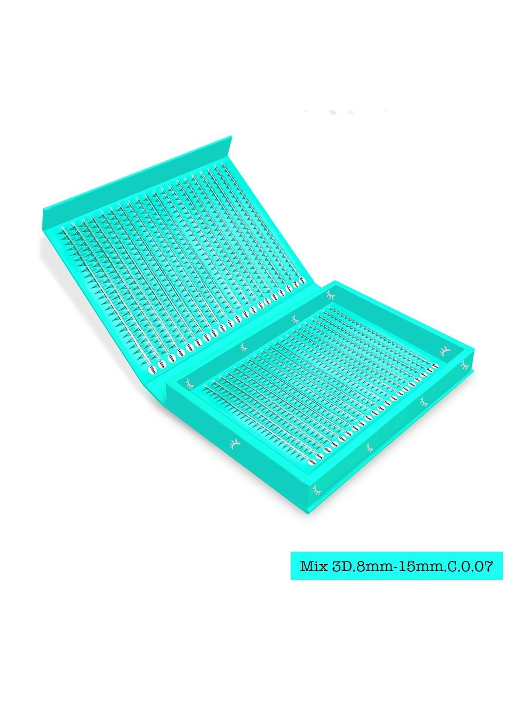 Pre made lash fan 3D Fans Eyelash Extensions Lashes C Curl 0.07T, 8-15mm Lash Extensions