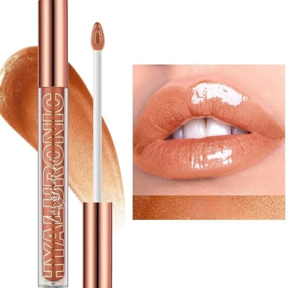 "LANGMANNI Hyaluronic Acid Glitter Lip Glaze: Eight Shades of Moisturizing Brilliance" (#05)