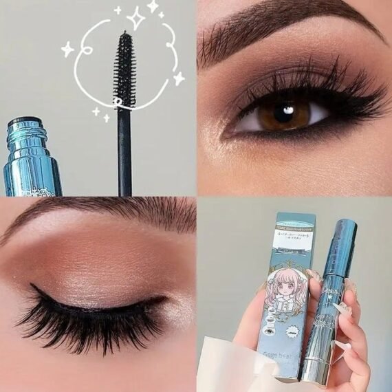 Sun Curling Mascara - Achieve Luscious, Long-Lasting, Smudge-Proof Lashes with Thickening, Lengthening, and Fiber Cover Technology - Includes Bonus Box for Easy Application