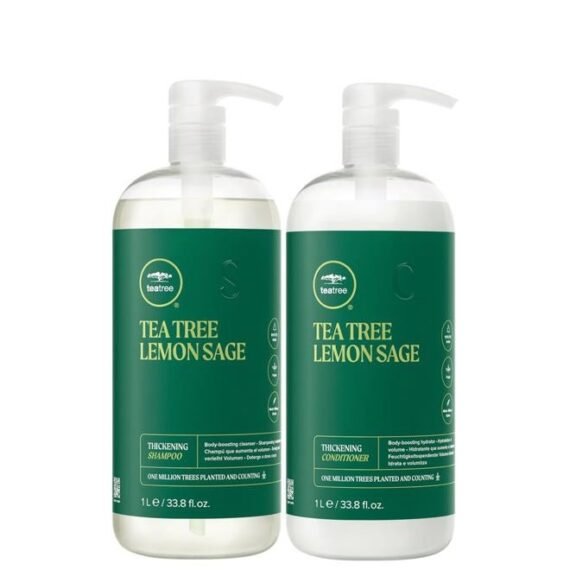 Lemon Sage Shampoo and Conditioner Liter Duo Set