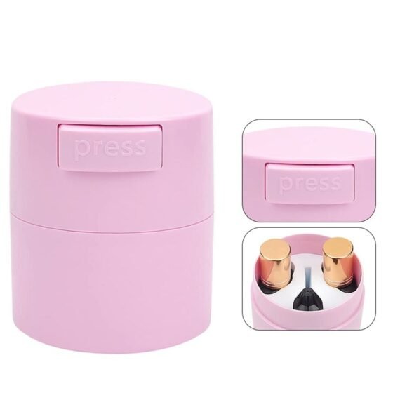 Eyelash Glue Storage Container Pink Sealing Extension Eyelash Glue Jar Storage Tank Eyelash Extensions Airtight Lash Glue Holder Tank Jar Adhesive Eyelash Extension Supplies Pink