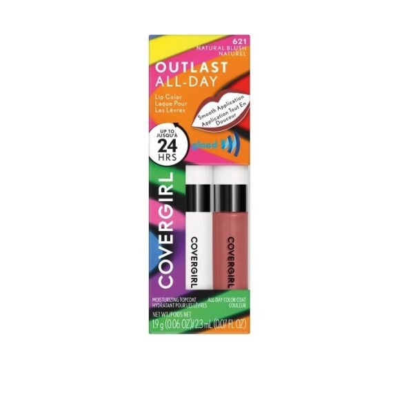 CoverGirl Pride Outlast All-Day Lip Color With Topcoat, Natural Blush