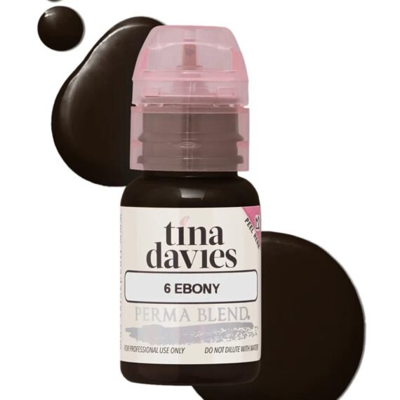 Tina Davies Ink Brow Pigments Ebony Unleash Your Creativity With High-Quality, Bold Pigments For Stunning Brows 15ml